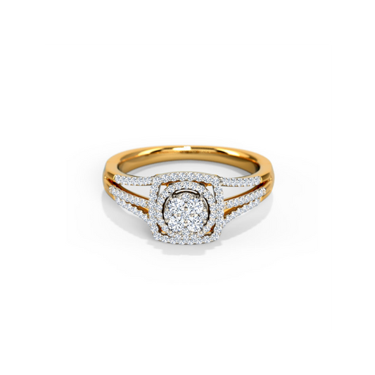 Lucy Double Halo Diamond Ring