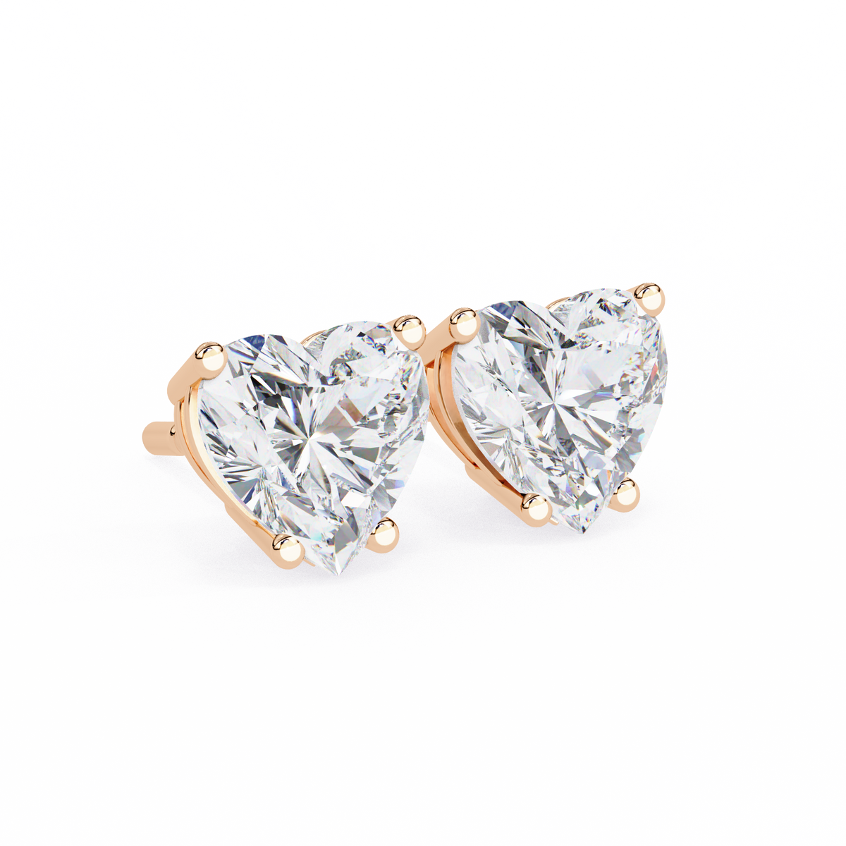 Aurelia Heart Lab Grown Diamond Earrings.