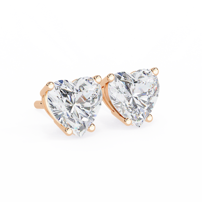 Aurelia Heart Lab Grown Diamond Earrings.