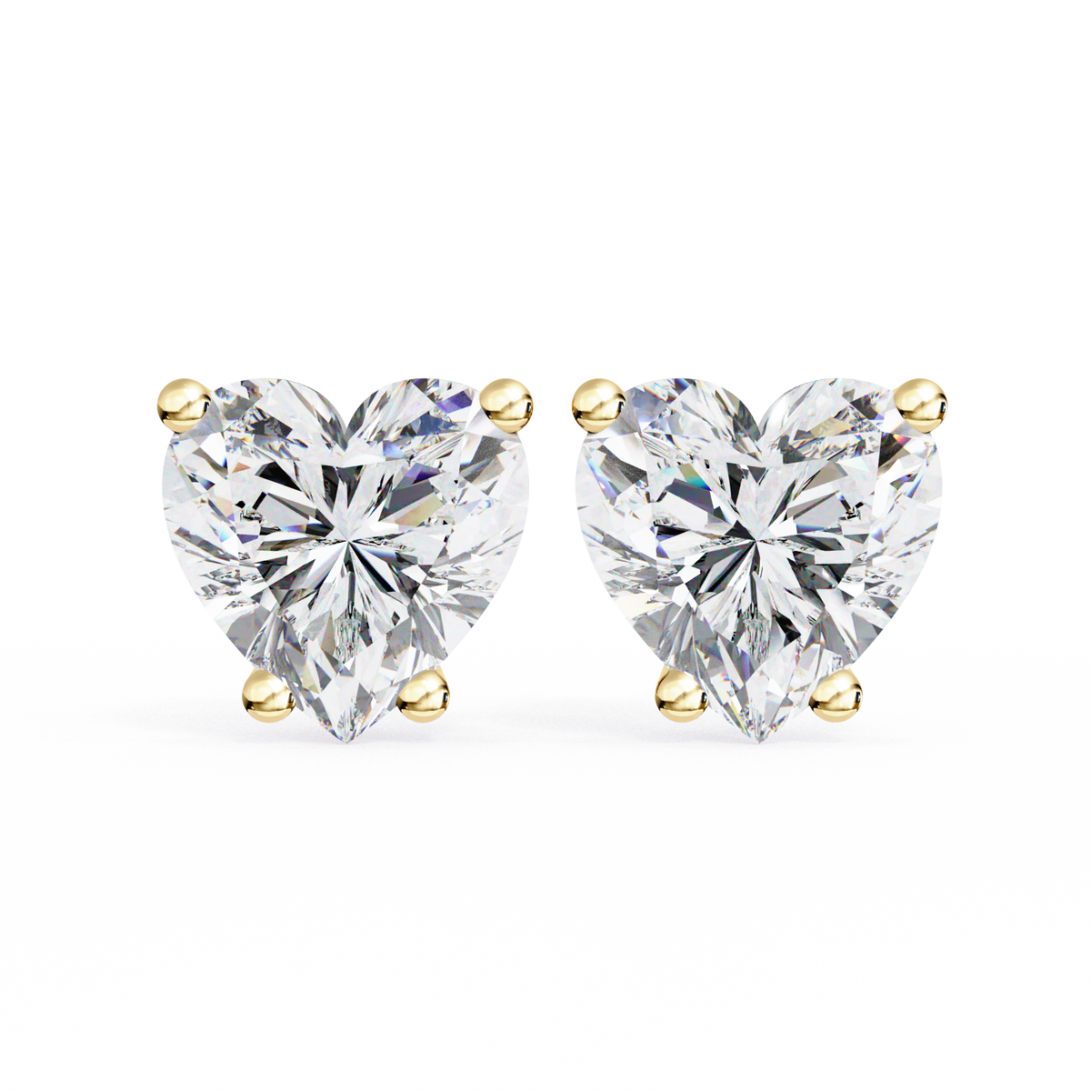 Aurelia Heart Lab Grown Diamond Earrings.