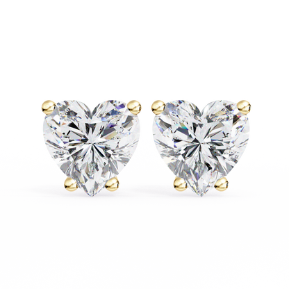 Aurelia Heart Lab Grown Diamond Earrings.