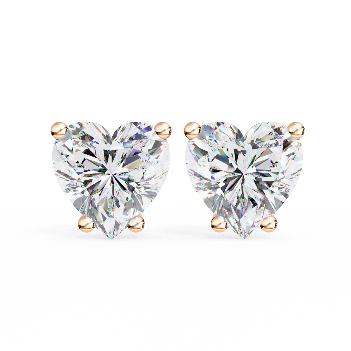 Aurelia Heart Lab Grown Diamond Earrings.