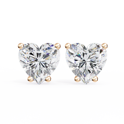 Aurelia Heart Lab Grown Diamond Earrings.