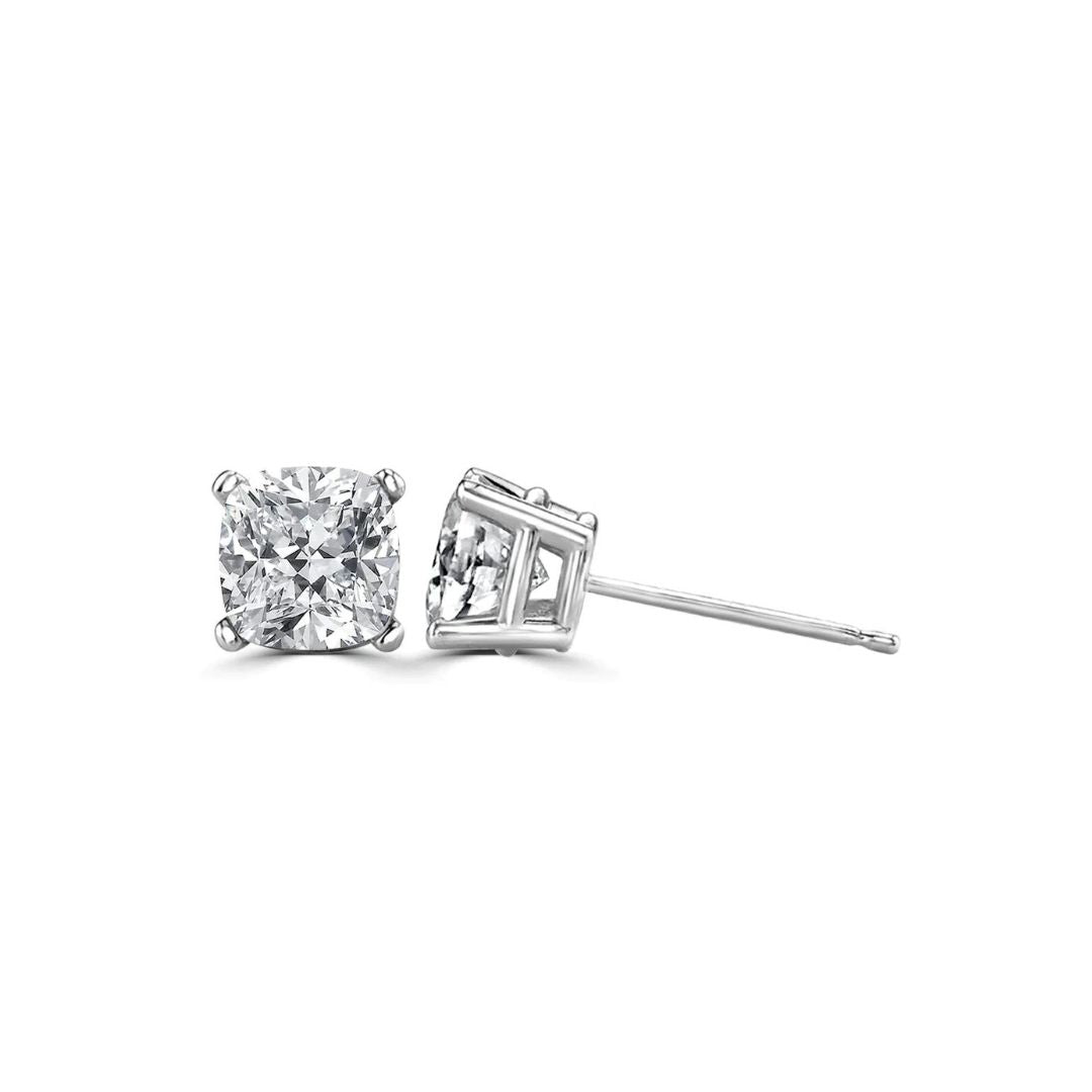 Abstracto 2ct Lab Diamond Solitaire Earrings