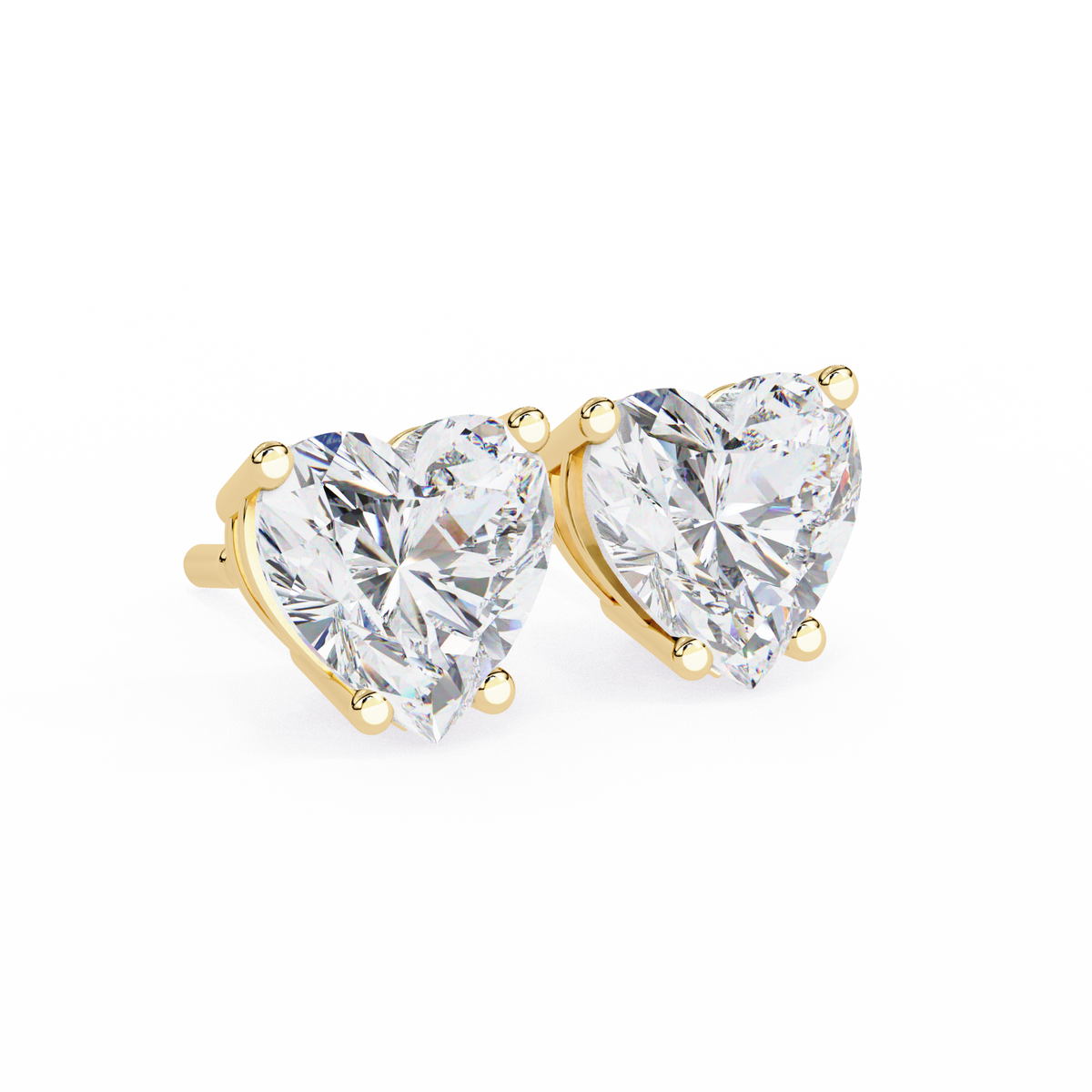 Aurelia Heart Lab Grown Diamond Earrings.