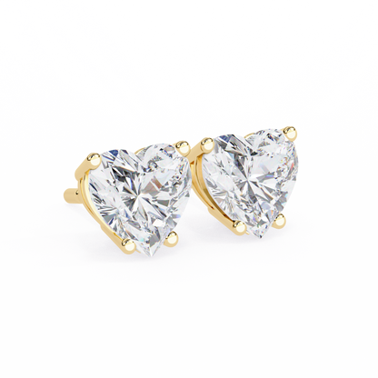 Aurelia Heart Lab Grown Diamond Earrings.