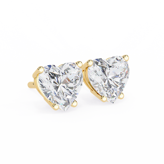 Aurelia Heart Lab Grown Diamond Earrings.
