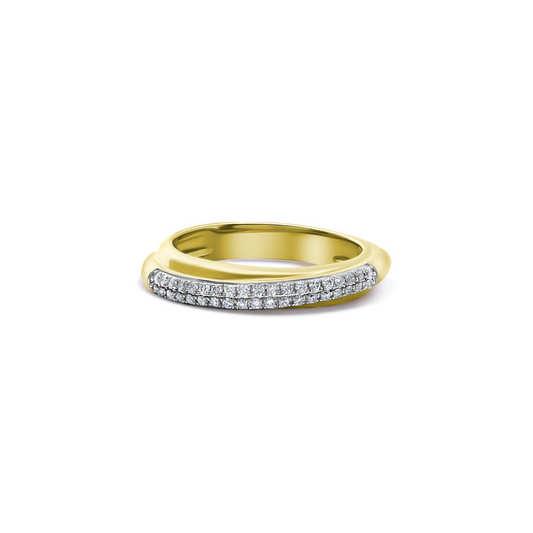 DIAMOND PAVE QUARTER ETERNITY RING