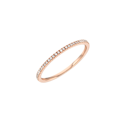 LIVEN CO. THIN DIAMOND HALFWAY BAND GOLD