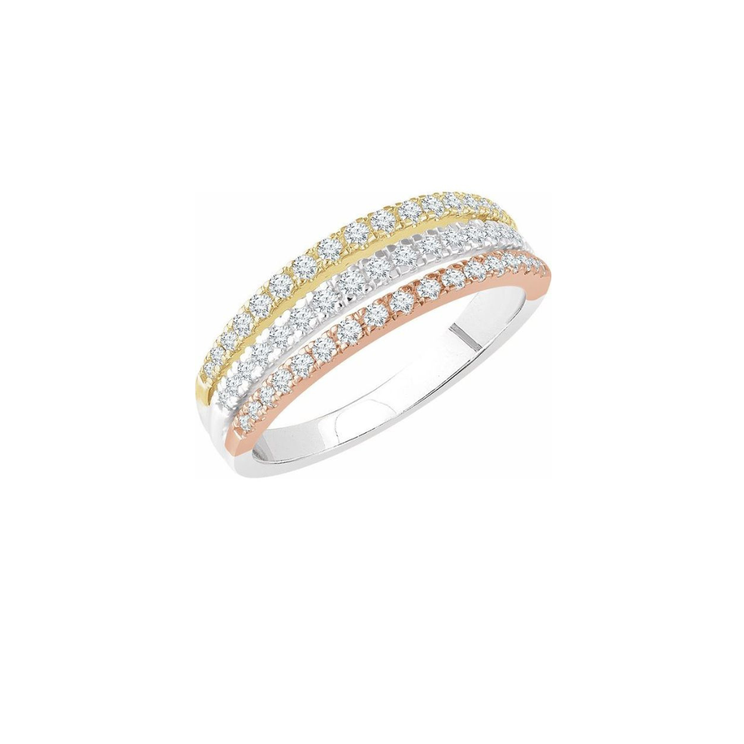 Accented Stacked Ring