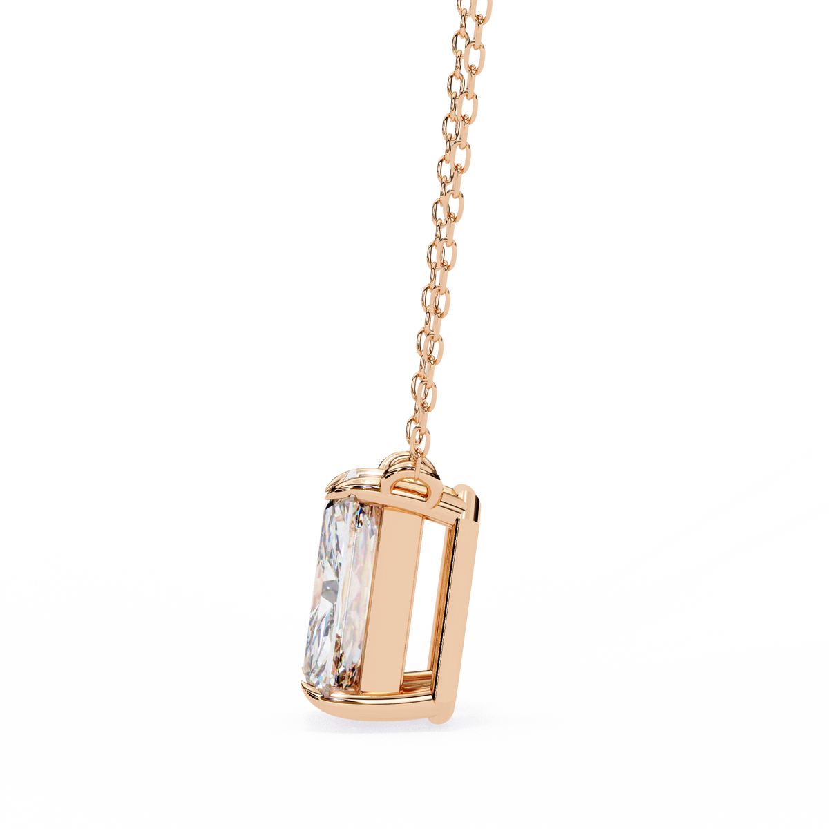 Lab Grown Solitaire Pendants