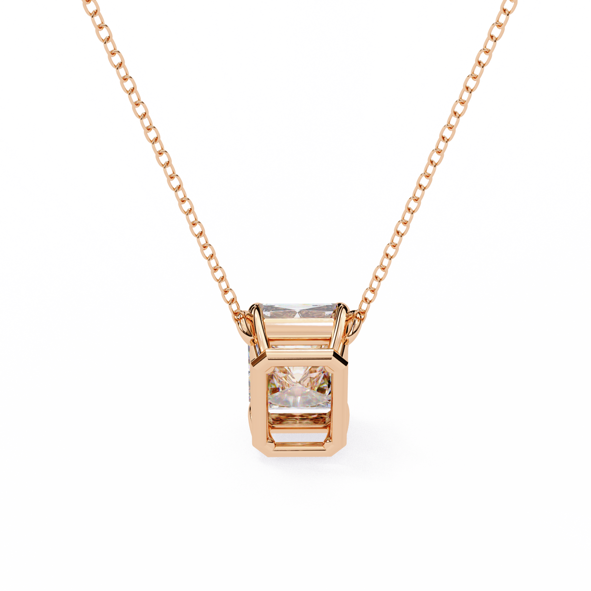 Lab Grown Solitaire Pendants