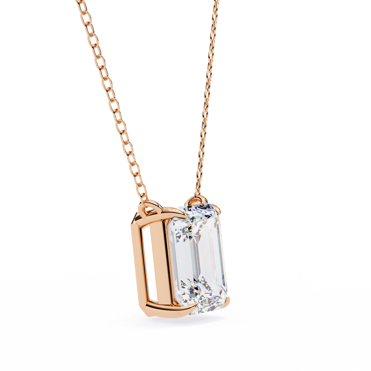 Lab Grown Solitaire Pendants
