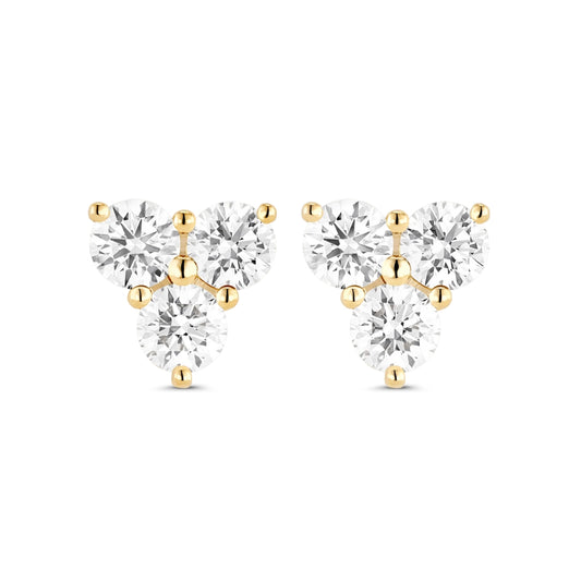 Lab-Grown Diamond ⅗ct. tw. Mini Trio Round Brilliant Studs