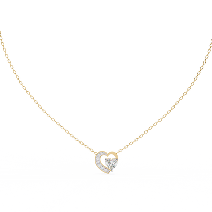 Tilting Hearts Lab Grown Pendants