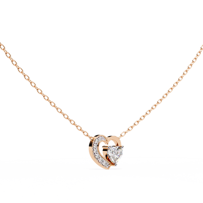 Tilting Hearts Lab Grown Pendants