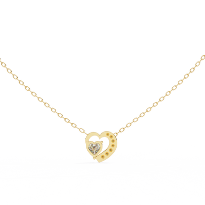 Tilting Hearts Lab Grown Pendants
