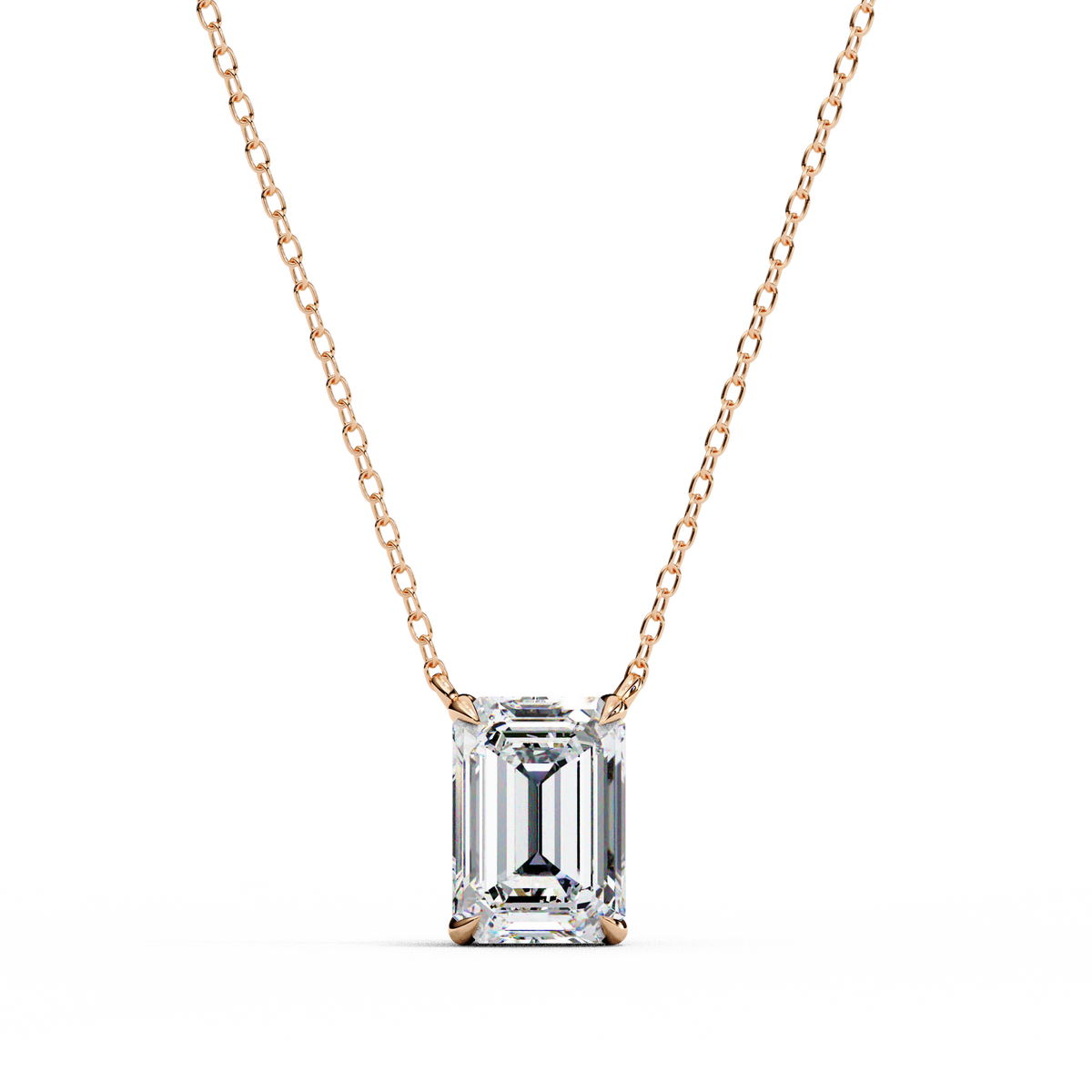Lab Grown Solitaire Pendants
