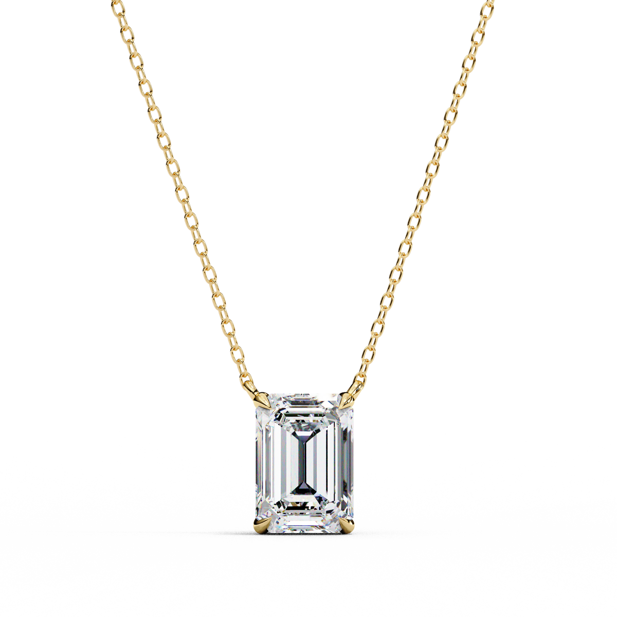 Lab Grown Solitaire Pendants