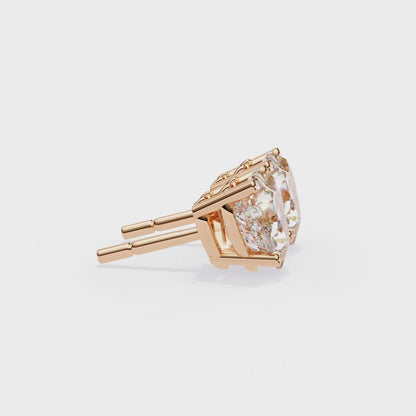 Aurelia Heart Lab Grown Diamond Earrings.